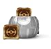 Uncanny Brands Star Wars Death Star 2-Slice Toaster- Toasts Iconic Tie Fighter onto Your Toast