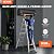 VEVOR Telescoping Ladder A Frame, 20 FT Compact Aluminum Extension Ladder, Multi-Function Portable Collapsible RV, Telescopic for Homework Stairs Indoor Outdoor Roof, 330lb Load