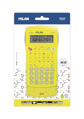 MILAN® Blíster calculadora científica M228 Serie Acid, Amarillo MILAN