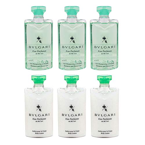 Bvlgari Green Tea (au the vert) Shower Gel and Body Lotion 3 of Each