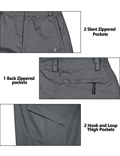 image for Little Donkey Andy Men's Lightweight Waterproof Breathable Rain Pants 