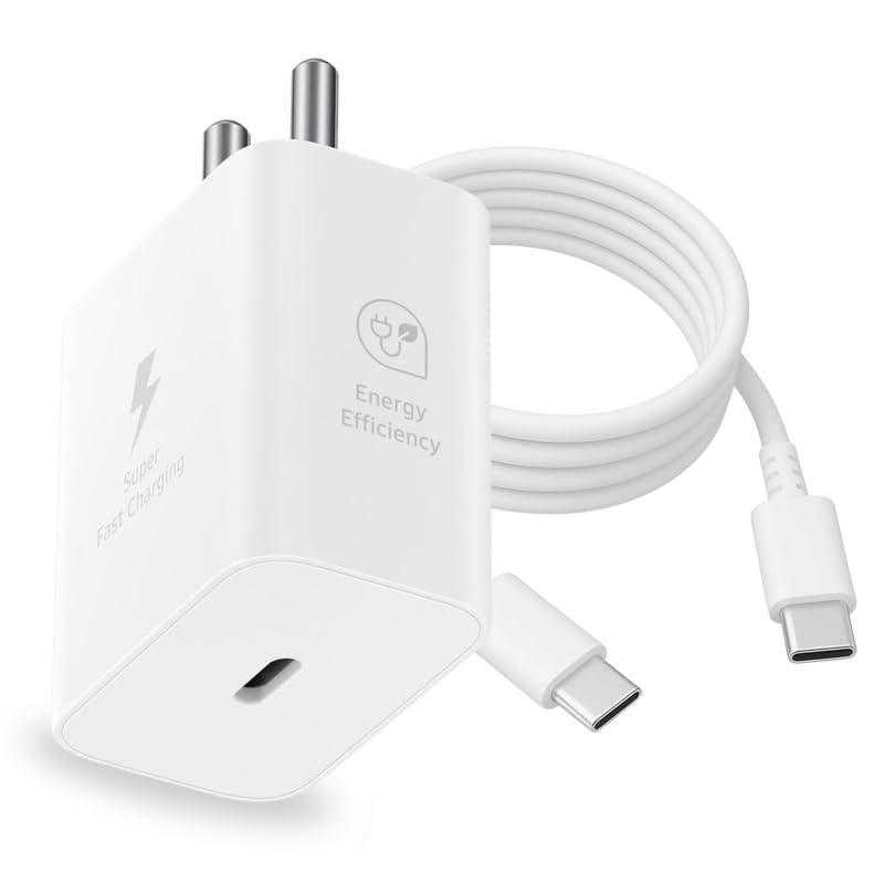 PD 25W Type C Charger Compatible with Samsung Galaxy S9 Plus with Quick File Transfer Data Cable| Super Fast Safe Charging Mode | USB-C Adopter with Cable-image-27