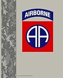 acu camo 82nd airborne division notebook