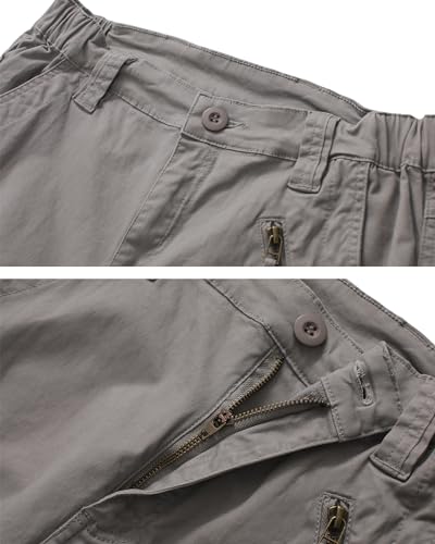 TRGPSG Women's Casual Combat Cargo Pants, Cotton Outdoor Camouflage Military Multi Pockets Work Pants3