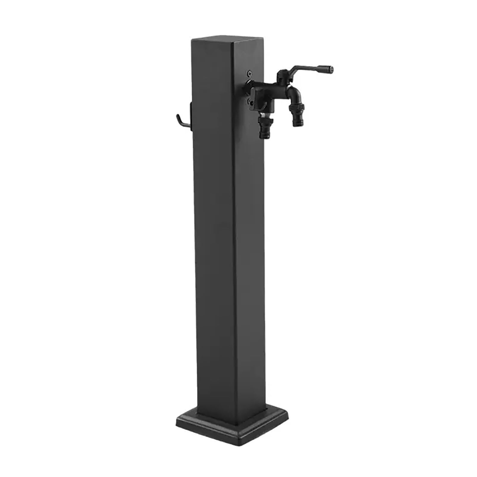 ZYCHSJXA Stainless Steel Outdoor Fountain with Anti-Leak Faucet and Hose Holder for Garden Patio - Water Feature Backyard Decor