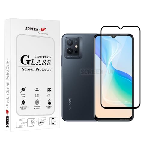Image of ScreenUp Tempered Glass For vivo T1 5G - Ultra Clear, 9H Scratch Resistant, Full Coverage, Easy Install Screen Protector