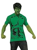 Rubie's Costume Men's Marvel Universe Hulk Adult Costume T-Shirt and Eye Mask, Multi, Large