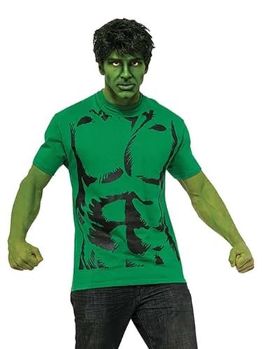 Rubie's Costume Men's Marvel Universe Hulk Adult Costume T-Shirt and Eye Mask, Multi, Large