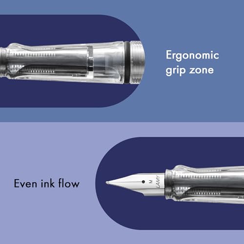 Image of Lamy Vista Fountain Pen Medium Nib with T10 Blue cartridge and Z28 Convertor