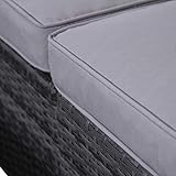 SVITA “Lugano” Rattan Lounge Gartenmöbel Set - 8