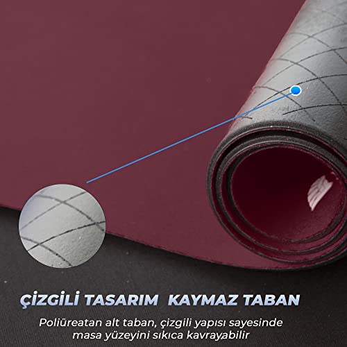 GoLite Classic - Gaming Oyuncu Gamer Mouse Pad, Kaymaz Taban Büyük Boy Large Ofis Tipi Mouse Ped, Fare Altlığı, Düz Masa Koruyucu Klavye Altı Mousepad