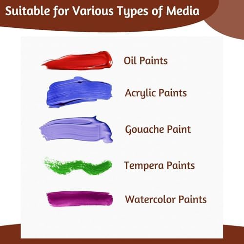 Bild 5 - Leinwand zum Bemalen - 9 Stück(20x20, 20x30, 30x40 cm) Leinwand Set aus Baumwolle, Multi-Größen Canvas Painting, Leinwände für Acrylfarben Anfänger Studentin Künstlerin (Nicht Keilrahmen)