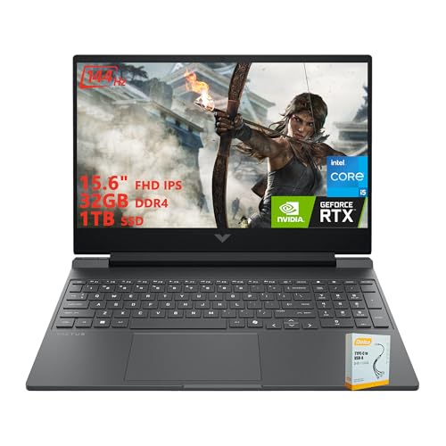 Image of HP Victus 15 Gaming Laptop | 15.6 inch FHD IPS Anti-Glare 144Hz | Intel 8-Core i5-13420H | 32GB DDR4 1TB SSD | NVIDIA GeForce RTX 3050 6GB | Backlit Keyboard Fast Charging Win11 w /DLCA Accessory