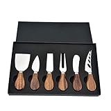 ZGFHLI Käsemesser Set, 6-Stück Käseschaufel Weichkäsemesser Hartkäsemesser Mit Qualität Käseschneider Edelstahl Käse Messer,1