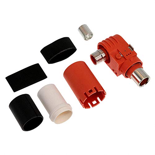 Amphenol, 10-730188-000, High Power Connector - Male Pin (Plug) - SurLok Plus Series - 200 A - 1 kV - 1 AWG - 8mm Pin Dia - Quick Connect - Right Angle Panel Mount. (5 Items)