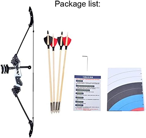 SHARROW Mini Compound Recurve Bow and Arrows Set Pocket Bow with Arrow Target for Archery Outdoor Shooting