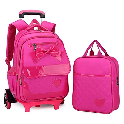 YYBAOJU Mochilas con Ruedas for niñas Bolsos Escolares Equipaje Cover