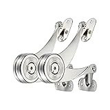 Mogokoyo 2 Stück Klappenbeschlag Klappenhalter mit Schrauben Verstellbare Scharniere aus Zinklegierung Deckelstützscharnier Klappenstütze für Stütze von Schrank (Öffnungswinkel 75/90/110 Grad)