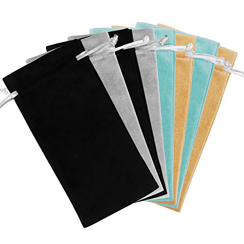 Hifot Funda Gafas de Sol 6 Piezas, Suave Estuche Gafas Almacenaje, Cuerdas Bolsa Gafas para Hombre Mujer niña