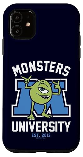 Coque iPhone 11 Monsters University officielle Pixar avec le design de Mike Wazowski