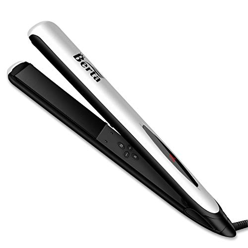 Berta Professional Hair Straightener Curling Iron 2 in 1 Salon Ceramic Lonic Flat