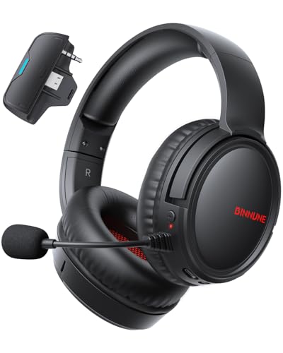BINNUNE Wireless Gaming Headset for Xbox, 50mm Drivers, 40H