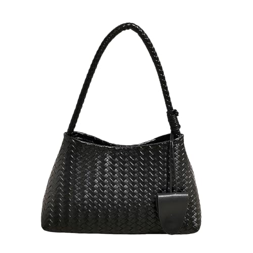 Bolso Hobo Tejido para Mujer de Cuero Vegano miniatura 1