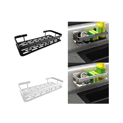 Image of CLUB BOLLYWOOD Kitchen Sink Organizer Rustproof Non Slip Drain Basket Sink Rack for Counter Black| Kitchen, Dining & Bar | Racks & Holders| Racks & Holders|1 Sink Organizer