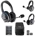 Eartec UL321 UltraLITE Wireless Microphone System with 1 Master and 2 Remote Headsets (2 Singles & 1 Double)