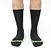JOYNÉE 7 Pairs Men's Running Sports Week Socks Athletic Comfort Crew Socks,Black,Sock Size:10-13