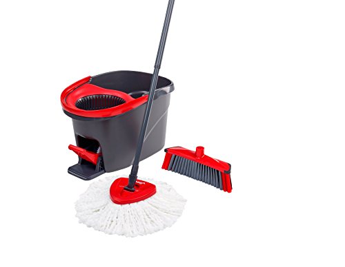Vileda EasyWring & Clean Komplett-Set, Wischmop und Eimer mit PowerSchleuder sowie extra 3Action Besenkopf Vileda EasyWring & Clean Komplett-Set, Wischmop und Eimer mit PowerSchleuder sowie extra 3Action Besenkopf