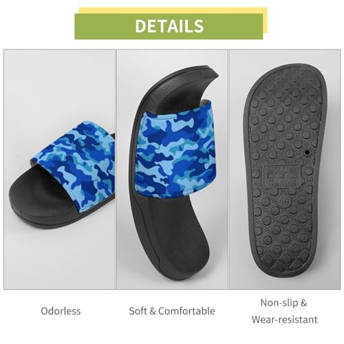 Camo Print Slippers Mens Womens Slides Shoes Sandals Non Slip Flip Flops for Outdoor Beach Home Indoor3