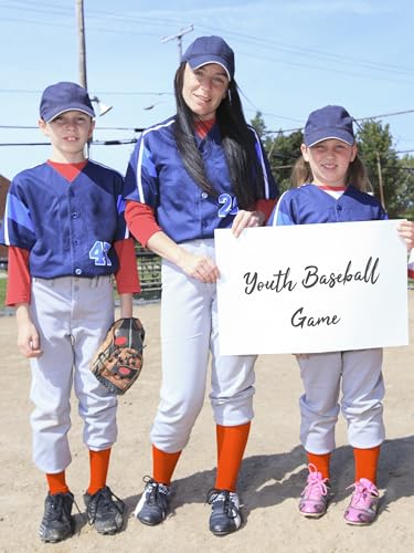 Image of Baseball Socks and Belt Set Cotton Youth Softball Socks for Boys Girls