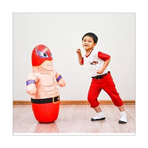 Image of Boxer Hit Me Inflatable Toy for Water Filled Base BOP for Toddlers PVC Boxer Punching Bag for Kids(Multi Color)(1 PIS)