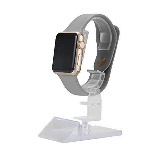 20 Profi Uhrenständer aus Acryl - Uhrenhalter für Vitrine | Drehbar und Verstellbar | Aufbewahrung für Schwere Uhr