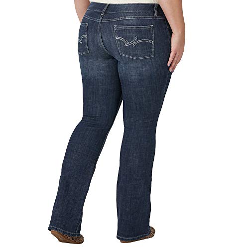 Wrangler Women's Premium Patch Mae Sits Above Hip Jean