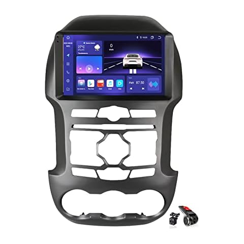 Android 12.0 Radio Double Din Car Stereo Sat Nav for F-ord Ranger 2012-2014 GPS Navigation 9'' Headunit MP5 Multimedia Video Player FM BT Receiver with 4G 5G WiFi DSP DVR Carplay,M100S Cover