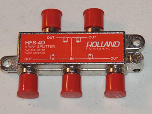 4-Way HD RF Cable TV 2150 Mhz Splitter - Thumbnail 2