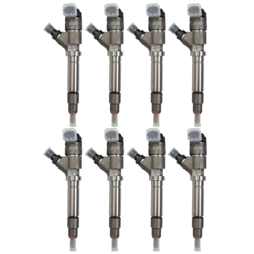 IMELBUFF 0445120027 0986435504 97303657 97780144 Diesel Fuel Injector 8-Pack for GM Chevy 6.6L Duramax LLY Engine Silverado 2500HD 3500 Sierra 2500HD 3500