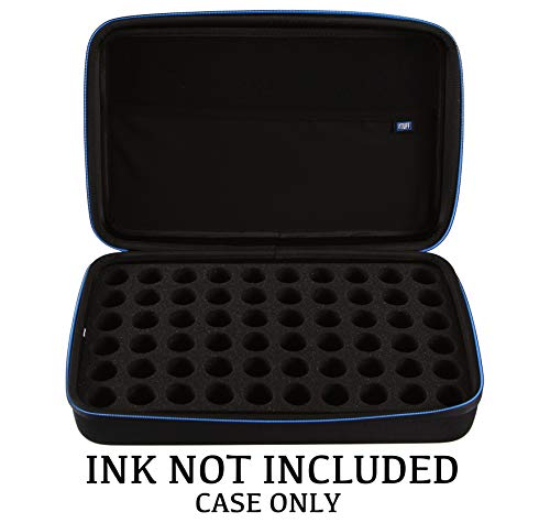 Image of 2TUFF Alcohol Ink Storage Case - Fits up to 60 Bottles - Multi-Use Paint Organizer with Foam Insert and Travel Handle