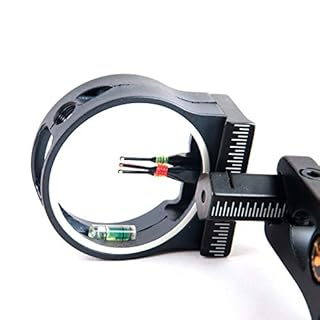 TOPOINT ARCHERY 3 Pin Bow Sight - Fiber, Brass Pin, Aluminum Machined - Right and Left Handed