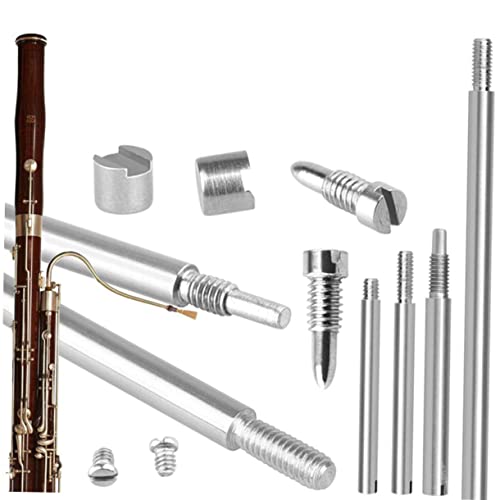 Holibanna 1Set Bassoon Repair Kit Durable Instrument Repair Accessories for Wind Instruments Includes Rods Screws Pads Lightweight Multipurpose Repair Tool