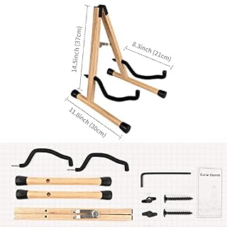 LEKATO Support de guitare classique/acoustique en bois dur – Support de sol – avec rembourrage en mousse pour basse, violoncelle, ukulélé - Les Beatles, Paul McCartney, John Lennon, RIngo Starr, George Harrison LEKATO Support de guitare classique/acoustique en bois dur - Support de sol - avec rembourrage en mousse pour basse, violoncelle, ukulélé – Image 7