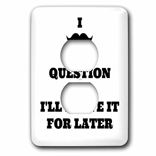 Cache-prise I moustache you a question déco originale à 2 clapets - 3