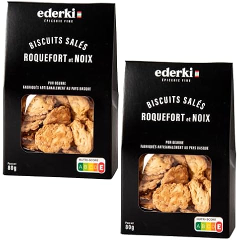 Roquefort and Walnut Biscuits 80g x 2 Cover