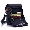 CHEREEKI Canvas Tas, Schoudertas Koerierstas met Meerdere Vakken (houd 10 inch tablet, iPad, Kindle vast)
