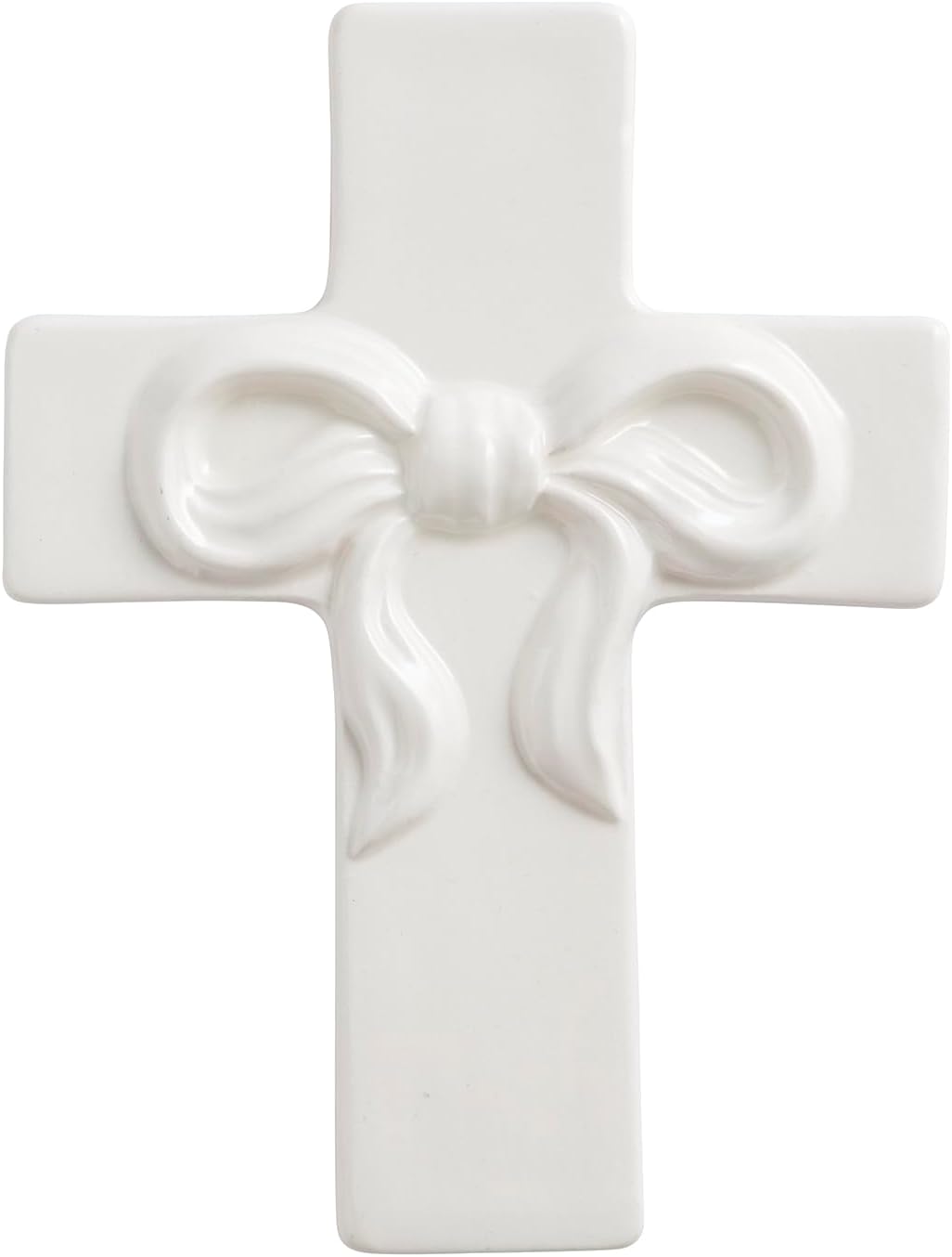 Mud Pie Medium Ceramic Bow Cross