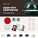 Overmont Enameled Cast Iron Bread Oven - 6QT Bread Dutch Oven for Sourdough Baking - Bread Pot with Dome Lid Cotton Potholders & Cookbook - Multi-Functional Bread Pan For Baking Frying Roasting