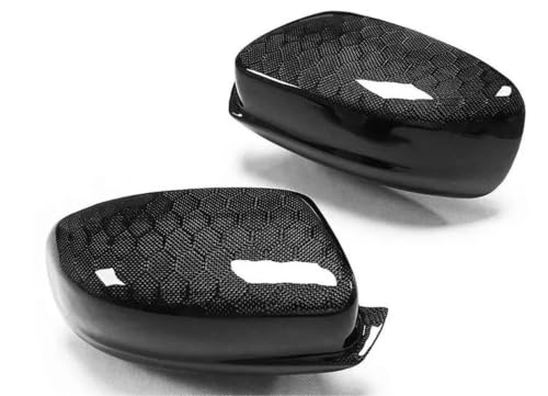 Coque de rétroviseur carbone véritable Dodge Charger finition nid d'abeille luxe
