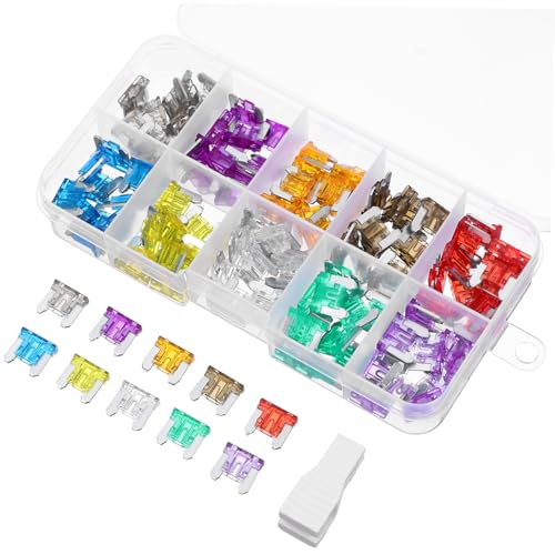 Kit de 120 fusibles automotrices para RV, accesorios para automóvil y embarcaciones, de plástico miniatura 1